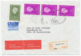 Em. Juliana Aangetekend / Expresse Locaal Te Waddinxveen 1980 - Ohne Zuordnung