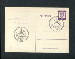 BUNDESREPUBLIK DEUTSCHLAND 1967, SSt. "BREMEN, Raum-/Luftfahrt" Auf Postkarte (L2431) - Postcards - Used