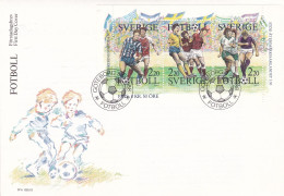 Sweden - 1988 - FDC - Football Envelope And Stamp Set - Goteborg Fotboll Postmark - Caja 31 - Gebruikt