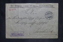 ALLEMAGNE - Enveloppe En Franchise De Gelsenkirchen Pour Saarbrücken En 1911  - L 154068 - Storia Postale