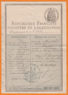 PERMIS De CHASSE Département De L'oise Fait à 60 CLERMONT  Pour Un Habitant De 60 FROISSY Le 10 Sept 1906 - Wegenkaarten