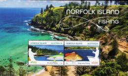 Norfolk Island - 2024 - Fishing - Mint Souvenir Sheet - Norfolk Eiland