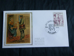 1975 1765 FDC Soie/zijde (Ninove)  : "Dag Van De Postzegel - Journée Du Timbre " - 1971-1980