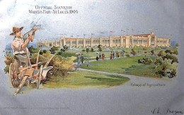 Official Souvenir World's Fair 1904 - Palace Of Agriculture (colors Samuel Cupples Envelope Litho) - St Louis – Missouri