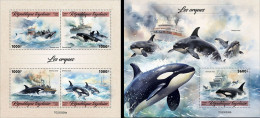 Togo 2023, Animals, Orcas, 4val In BF +BF - Ballenas