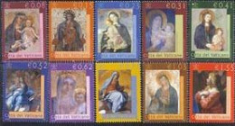 VATICAN 2002 - La Madone Dans La Basilique Vaticane - 10 V. - Unused Stamps