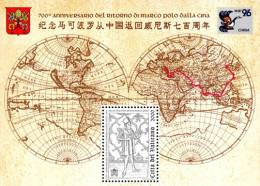 VATICAN 1996 - Marco Polo : Retour De Chine - BF - Unused Stamps