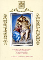 VATICAN 1994 - Chapelle Sixtine - Michel Ange - BF - Unused Stamps