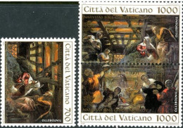VATICAN 1994 - Noël - Tableaux De Nativité Du Tintoret - 3 V. - Unused Stamps