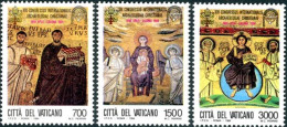 VATICAN 1994 - Archéologie Chrétienne - 3 V. - Unused Stamps