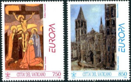 VATICAN 1993 - Europa : Tableaux De Casorati Et Utrillo - 2 V. - Nuovi
