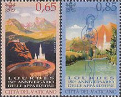 VATICAN 2008 - Apparitions De Lourdes - 2 V. - Unused Stamps