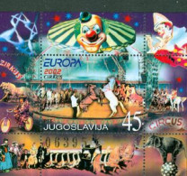 YOUGOSLAVIE 2002 - Europa - Le Cirque - Bloc - Unused Stamps