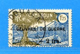 REF103 > CAMEROUN > N° 233 Ø Signé Beau Cachet Douala 28 Novr 1940 > Oblitéré Dos Visible - Used Ø - Used Stamps