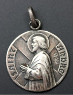 Pendentif Médaille Religieuse Argent 800 Années 20/30 "Saint André" Religious Medal - Godsdienst & Esoterisme