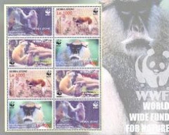 SIERRA LEONE 2004 - WWF - Le Singe Patas - Feuillet De 2 Séries - Scimmie