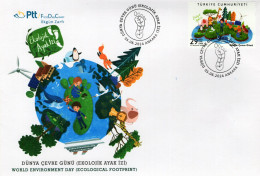 Turkey - 2024 - World Environment Day - Ecological Footprint - FDC (first Day Cover) - FDC