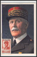 49867 N°580 Secours National Petain Travail Famille Patrie Vichy 11/9/1943 France édition Draeger A2 Carte Maximum - 1940-1949