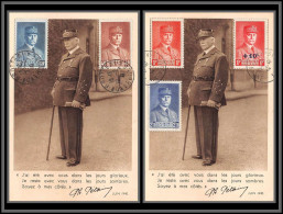 49833 N°470/473 + 494 Maréchal Pétain D5 Lyon 1941 France édition Desfossés 1189 Carte Maximum (card) - 1940-1949