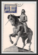 57445 N°922 Bataille De Narvik Orléans 1952 Orléans Statue Jeanned'arc France Carte Maximum (card) édition Lenormand - 1950-1959