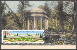 56385 N°3389 Les Jardins Du Chateau De Versailles Temple De L'amour 2001 France Carte Maximum Fdc Sur Cpa - 2000-2009