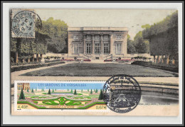 56375 N°3389 Les Jardins Du Chateau De Versailles Château Castle 2001 France Carte Maximum Fdc Sur Cpa - 2000-2009