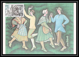 3844/ Carte Maximum (card) France N°2138 Europa 1981 Folklore Danses Traditionnelles Paris Fdc Edition Cef 1981  - 1980-1989