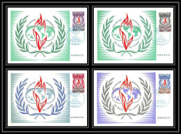 5368/ Carte Maximum (card) France Service N°39/42 Unesco Droits De L'homme Fdc Edition Parison 1971 Human Rights - Covers & Documents