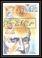 4489/ Carte Maximum (card) France N°2610 Augustion Cauchy Mathématicien édition Cef Fdc 1989 Mathematics - 1980-1989