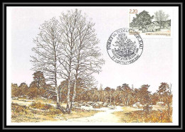 4462/ Carte Maximum (card) France N°2486 Forêt De Fontainebleau édition Cef Fdc 1989 - 1980-1989