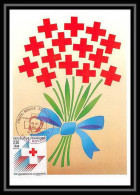 4408/ Carte Maximum (card) France N°2555 Croix Rouge (red Cross) 1988 Le Bourget édition Cef Fdc 1988 - 1980-1989