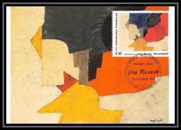 4407/ Carte Maximum (card) France N°2554 Tableau (Painting) Composition De Serge Poliakoff édition Cef Fdc 1988 - 1980-1989