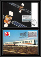 4356/ Carte Maximum (card) France N°2531/2532 Europa 1988 Transport Et Communication édition Combier Fdc 1988 - 1980-1989