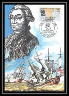 4324/ Carte Maximum (card) France N°2518 Navigateur Francais Bateau Suffren édition Cef Fdc 1988  - 1980-1989