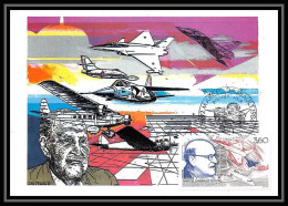 4297/ Carte Maximum (card) France N°2502 Marcel Dassault Avion (plane) Aviation Militaire Cef Fdc 1988  - 1980-1989