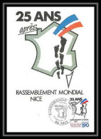 4267/ Carte Maximum (card) France N°2481 Rassamblement Des Pieds Noirs Nice / Algérie édition Cef Fdc 1987  - 1980-1989