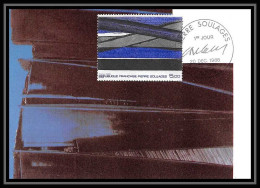 4224/ Carte Maximum (card) France N°2448 Tableau (Painting) Œuvre De Pierre Soulages édition Cef Fdc 1986 - 1980-1989