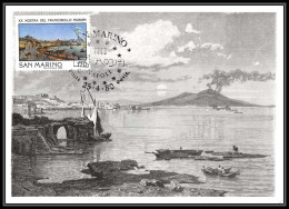 San Marin (san Marino) - Carte Maximum (card) 1899 Europa 1980 Napoli E Il Vesuvio - Storia Postale
