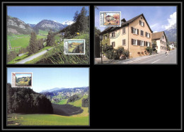 Liechtenstein - Carte Maximum (card) 2081 - N° 1227/1229 Villages 2002 Maler Schaan Steg Schellenberg - Cartoline Maximum