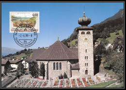 Liechtenstein - Carte Maximum (card) 2025 - N° 1119 TRIESNBRG Dorfansichten 1998 - Cartoline Maximum