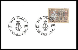 Belgique (Belgium) Lettre Fdc Premier Jour 1619 - N° 2034 CONSERVATOIRE ROYAL BRUXELLES Braine L'alleud 1982 - 1981-1990