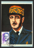 5843 Carte Maximum (card) France N°2634 Général De Gaulle 1990 Guerre 1939/1945 De Gaulle WW2 édition LYNA Paris - 1990-1999