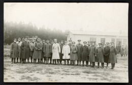 Carte Photo - 1930 - Camp D'Elsenborn - Groupe D'officiers Du 6A (?) - Carte Signée Léon De Creeft - Voir Scans - Casernas