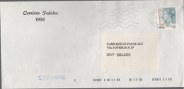 ITALIA - Storia Postale Repubblica - 2001 - 650 Donne Nell'Arte - Stampe - Comitato Fedales 1938 - Viaggiata Da Milano P - 2001-10: Marcofilie