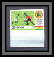 Ghana N° 618 Football (Soccer) Non Dentelé Imperf ** MNH Coupe D'Afrique Des Nations - Copa Africana De Naciones