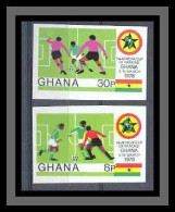 Ghana N° 618 / 619 Football (Soccer) SPORT Non Dentelé Imperf ** MNH Coupe D'Afrique Des Nations - Copa Africana De Naciones