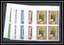 Congo 474 Bloc 4 Non Dentelé Imperf PA N°280/285 Football Soccer Coupe Du Monde Espana 82 MNH ** - Ongebruikt