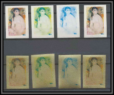 Guinée équatoriale Guinea 230 N°210 Renoir Essai Proof Non Dentelé Imperf Orate Tableau Painting Nus Nudes MNH ** - Nudes