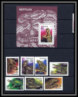 Tanzanie (Tanzania) 016 N°1417/1420 + Bloc 217 Reptiles MNH ** - Tanzania (1964-...)