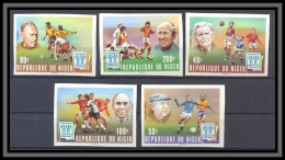 Niger 022 N°417/421 Football Soccer Argentina 78 Non Dentelé Imperf Cote 39 Euros MNH ** - Niger (1960-...)